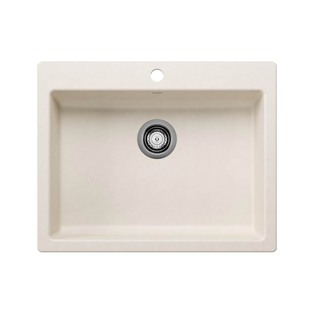 Precis SILGRANIT 25'' CSA Single Bowl Drop-In Kitchen Sink - Soft White-shop