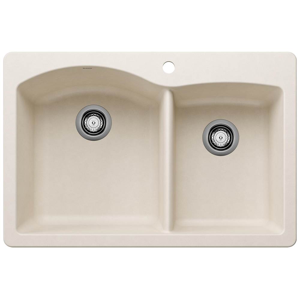 Diamond SILGRANIT 33'' 60/40 Double Bowl Dual Mount Kitchen Sink - Soft White-related