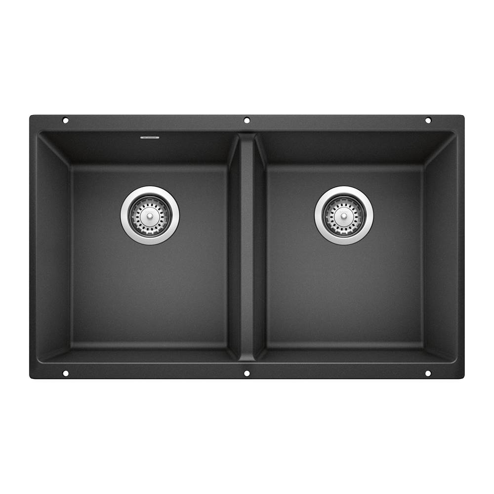 Precis SILGRANIT 29'' 50/50 Double Bowl Undermount Kitchen Sink - Anthracite-related