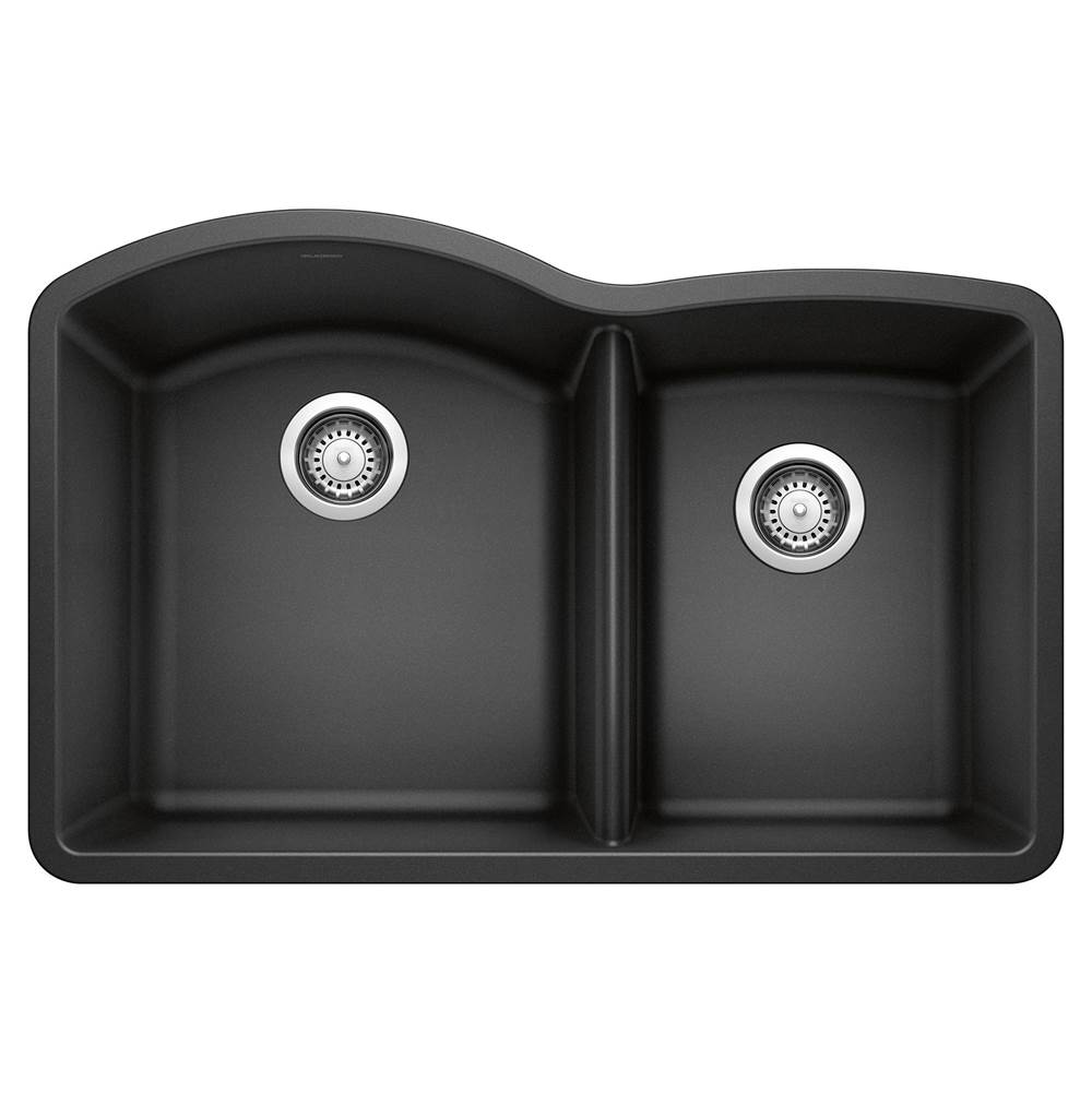 Diamond SILGRANIT 32'' 60/40 Double Bowl Undermount Kitchen Sink - Anthracite-related