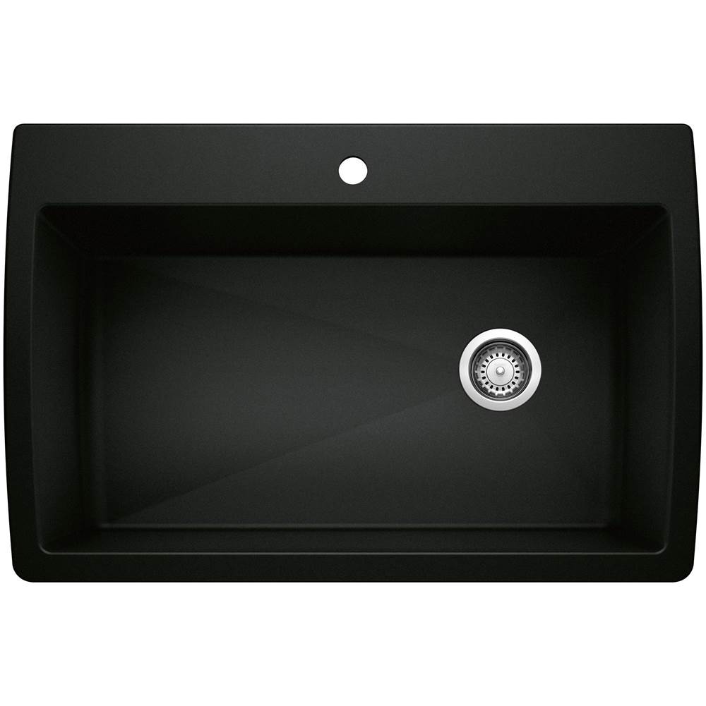 Diamond SILGRANIT 33.5'' Super Single Dual Mount Kitchen Sink - Coal Black-related