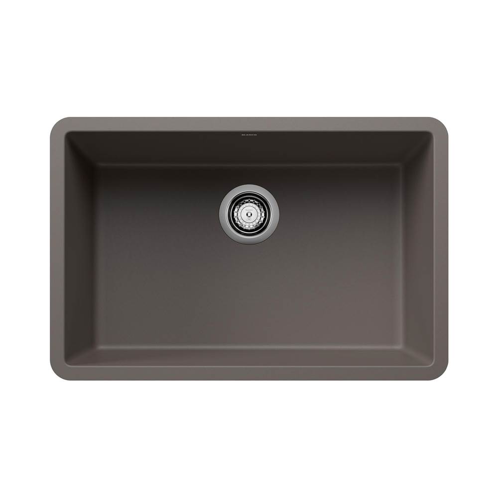 Precis SILGRANIT 27'' Single Bowl Undermount Kitchen Sink - Volcano Gray-shop
