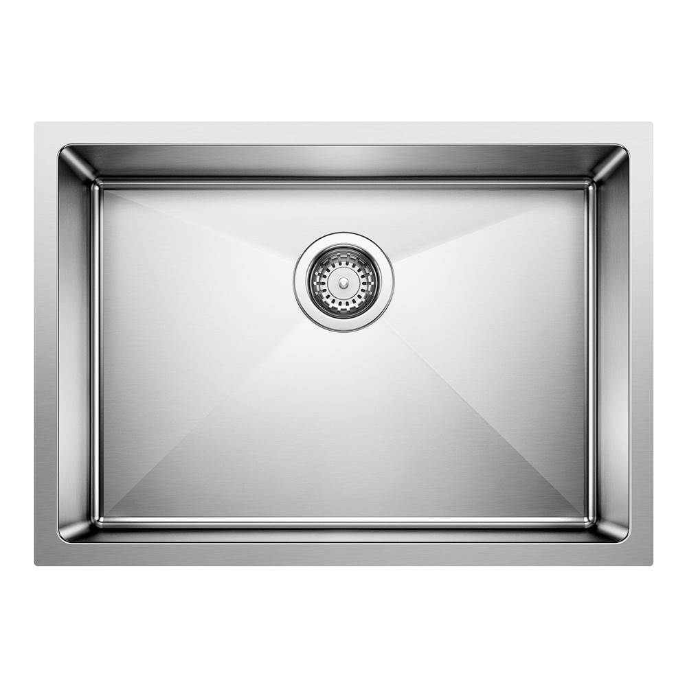 Quatrus R15 25'' Single Bowl Undermount Stainless Steel Kitchen Sink-shop