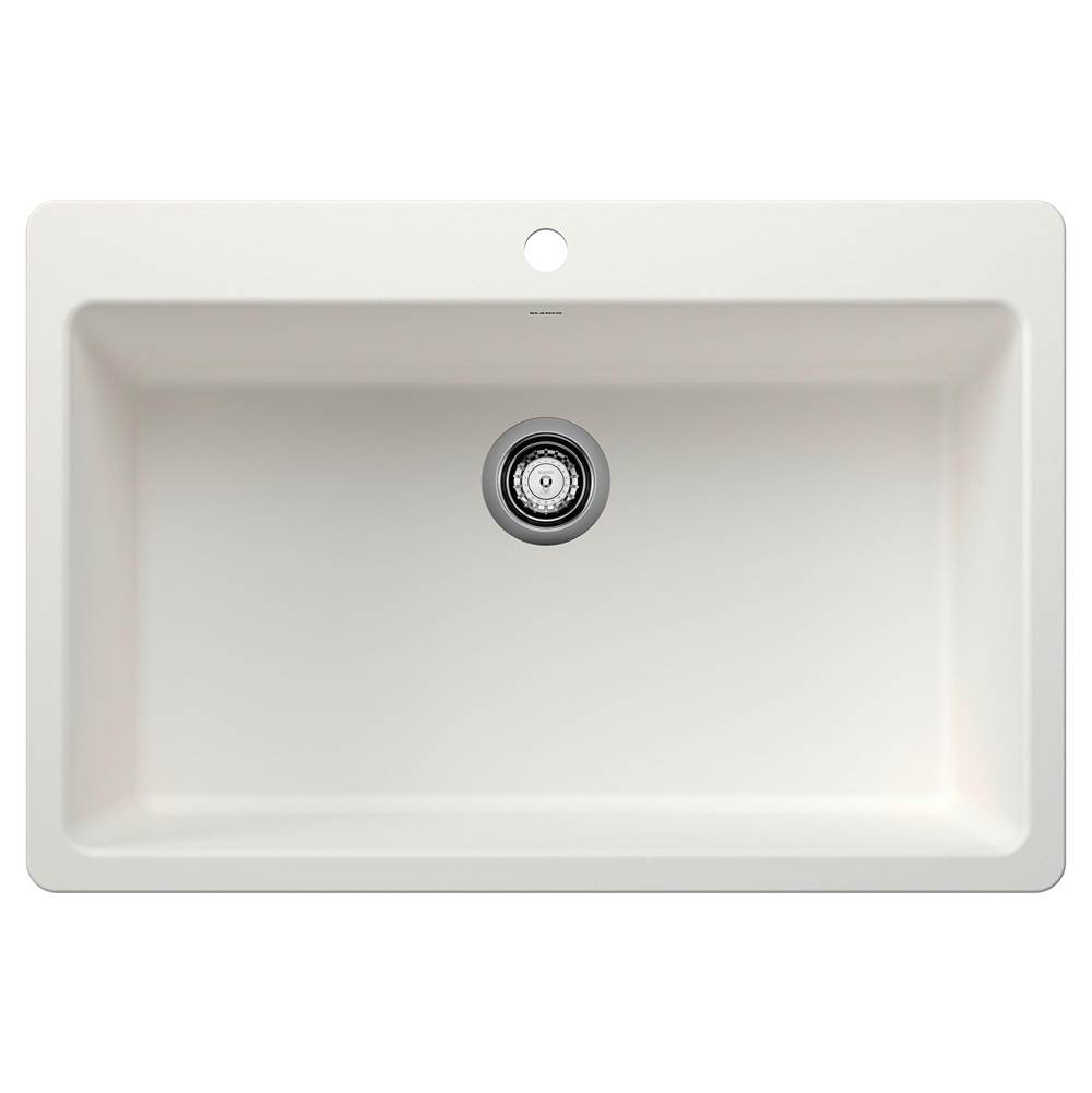 Liven SILGRANIT 33'' Super Single Dual Mount Kitchen Sink - White-related