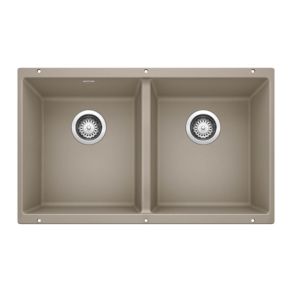 Precis SILGRANIT 29'' 50/50 Double Bowl Undermount Kitchen Sink - Truffle-related