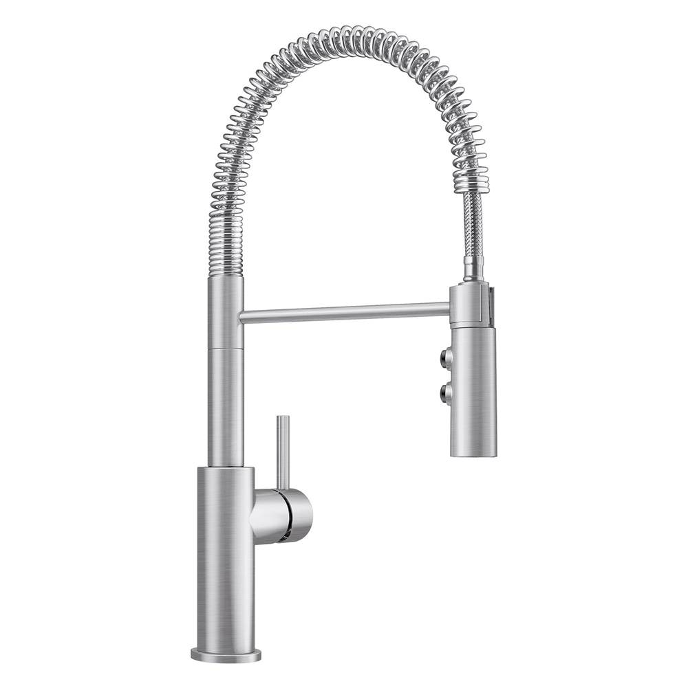 Catris Semi-Pro Pull-Down Dual-Spray Kitchen Faucet - PVD Steel-related