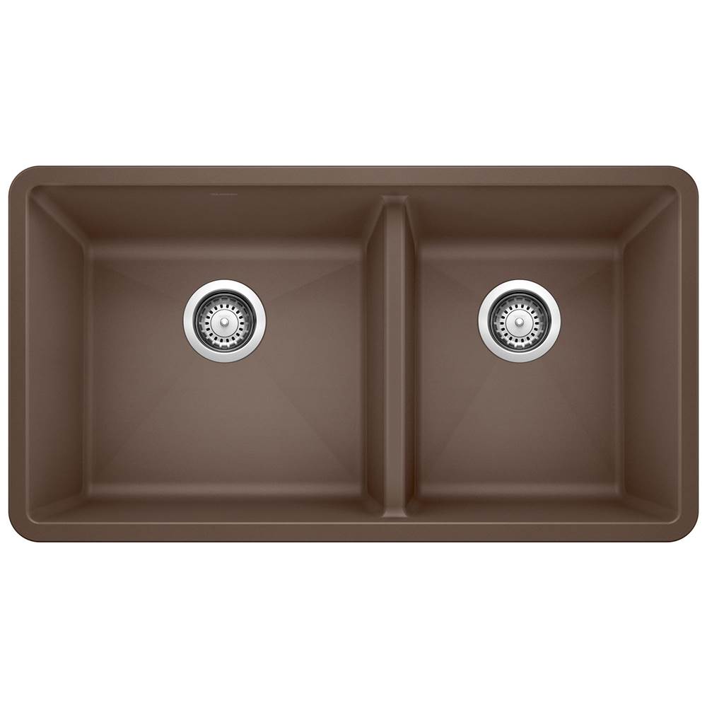 Precis SILGRANIT 33'' 60/40 Double Bowl Undermount Kitchen Sink - Cafe-shop