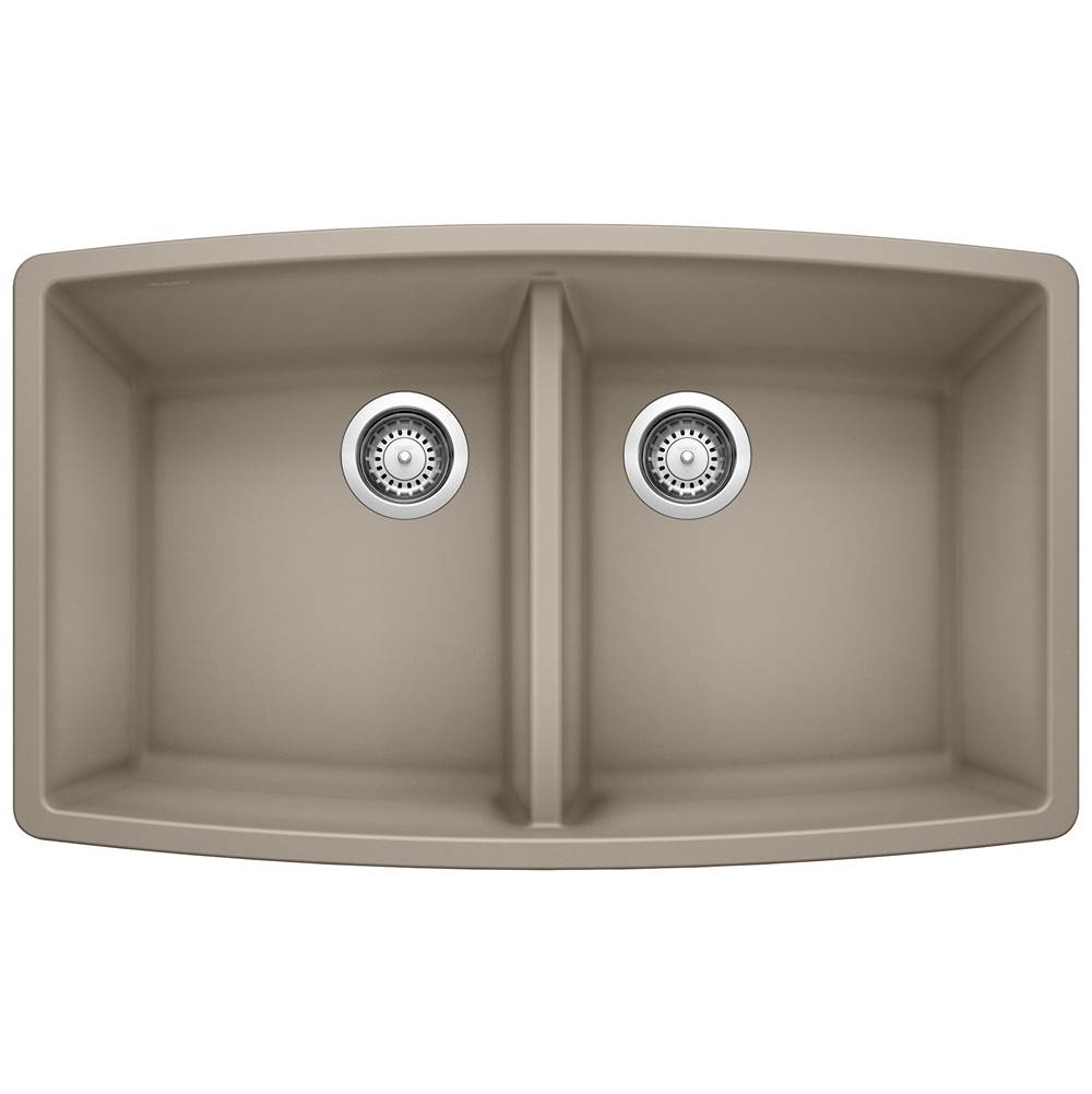Performa SILGRANIT 33'' 50/50 Double Bowl Undermount Kitchen Sink - Truffle-related