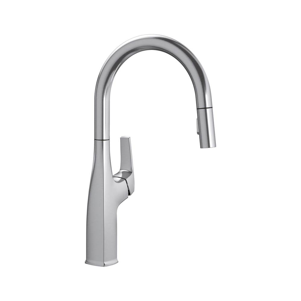 Rivana High-Arc Pull-Down Dual-Spray Kitchen Faucet - PVD Steel-shop