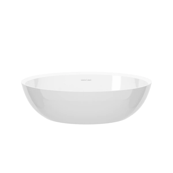 Corvara™ Oval 21-5/8 Inch Vessel Lavatory Sink In Volcanic Limestone™ With Internal Overflow - Gloss White | Model Number: VB-COR-55-IO-related