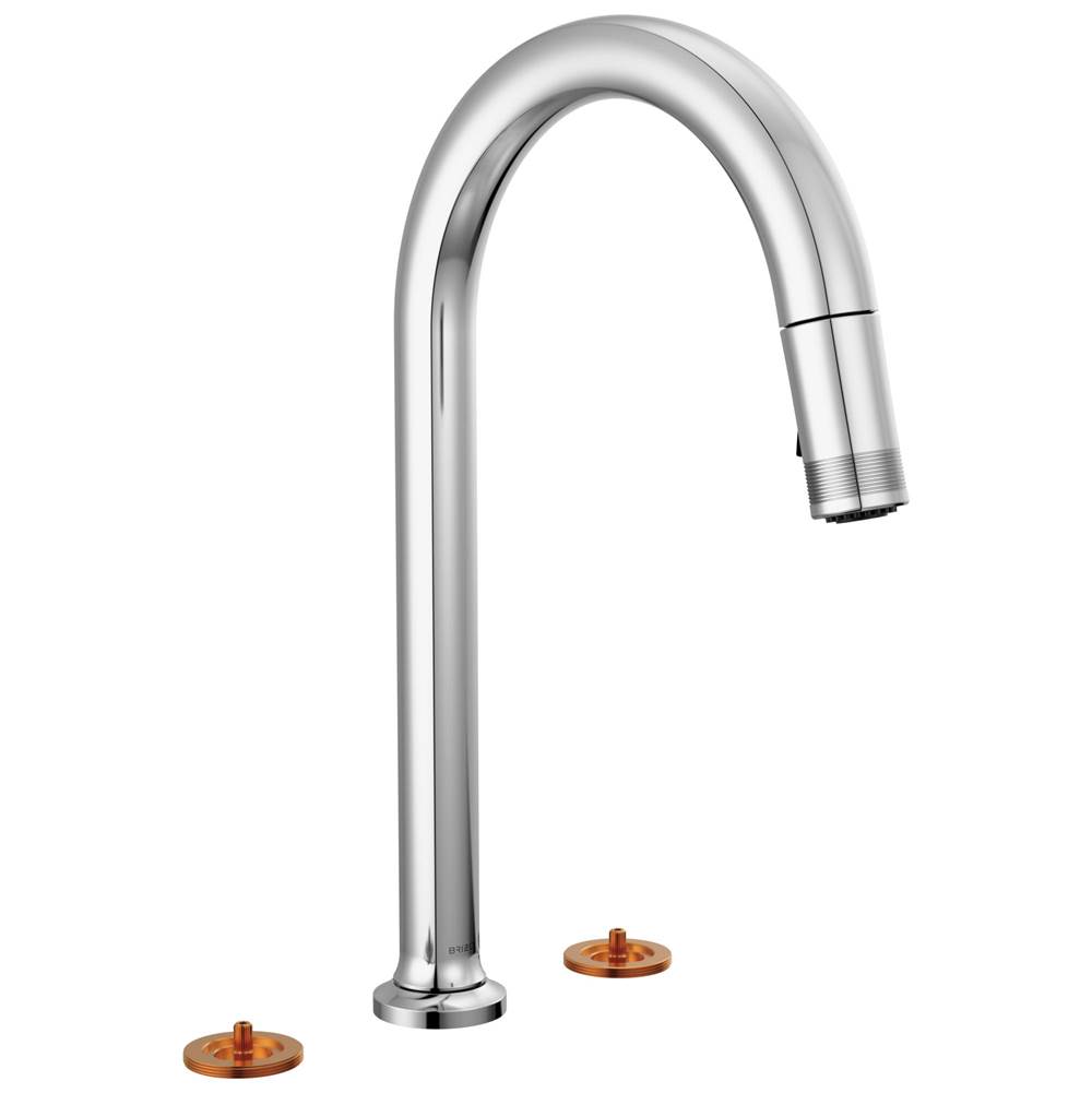 Kintsu® Widespread Pull-Down Faucet with Arc Spout - Less Handles-related