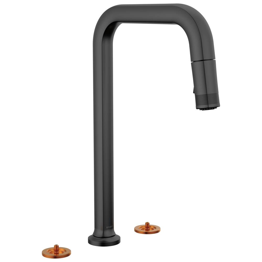Kintsu® Widespread Pull-Down Faucet with Square Spout - Less Handles-related
