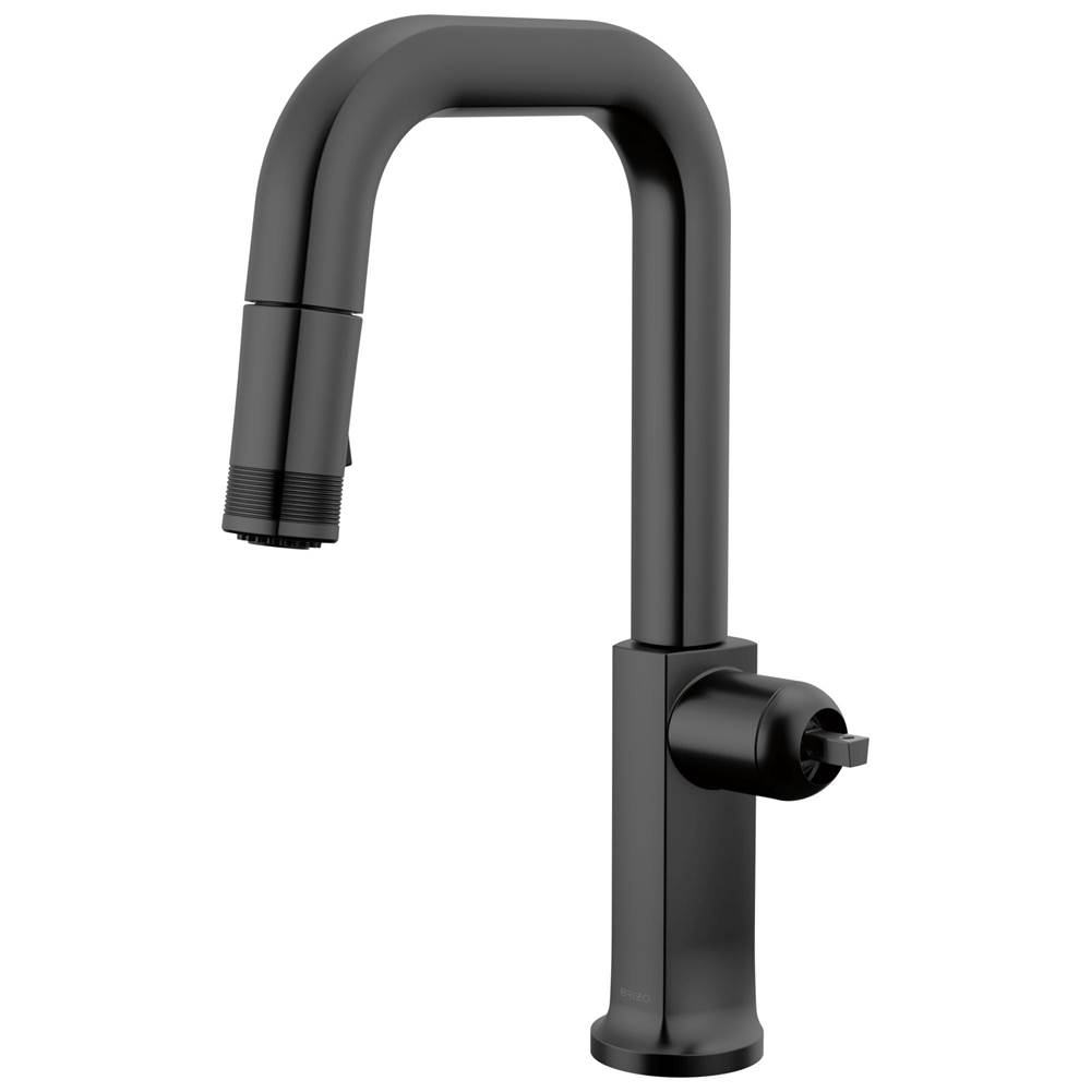 Kintsu® Pull-Down Prep Faucet with Square Spout - Less Handle-related