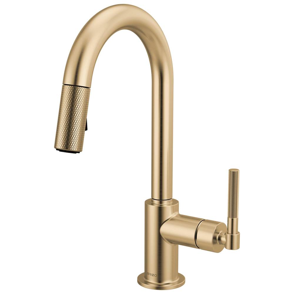 Litze® Pull-Down Prep Faucet with Arc Spout - Knurled Handle-related