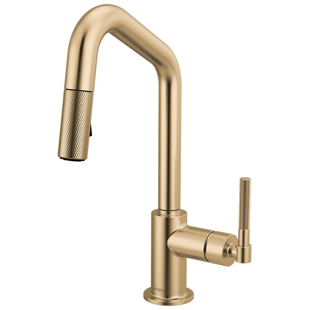 Litze® Pull-Down Prep Faucet with Angle Spout - Knurled Handle-shop