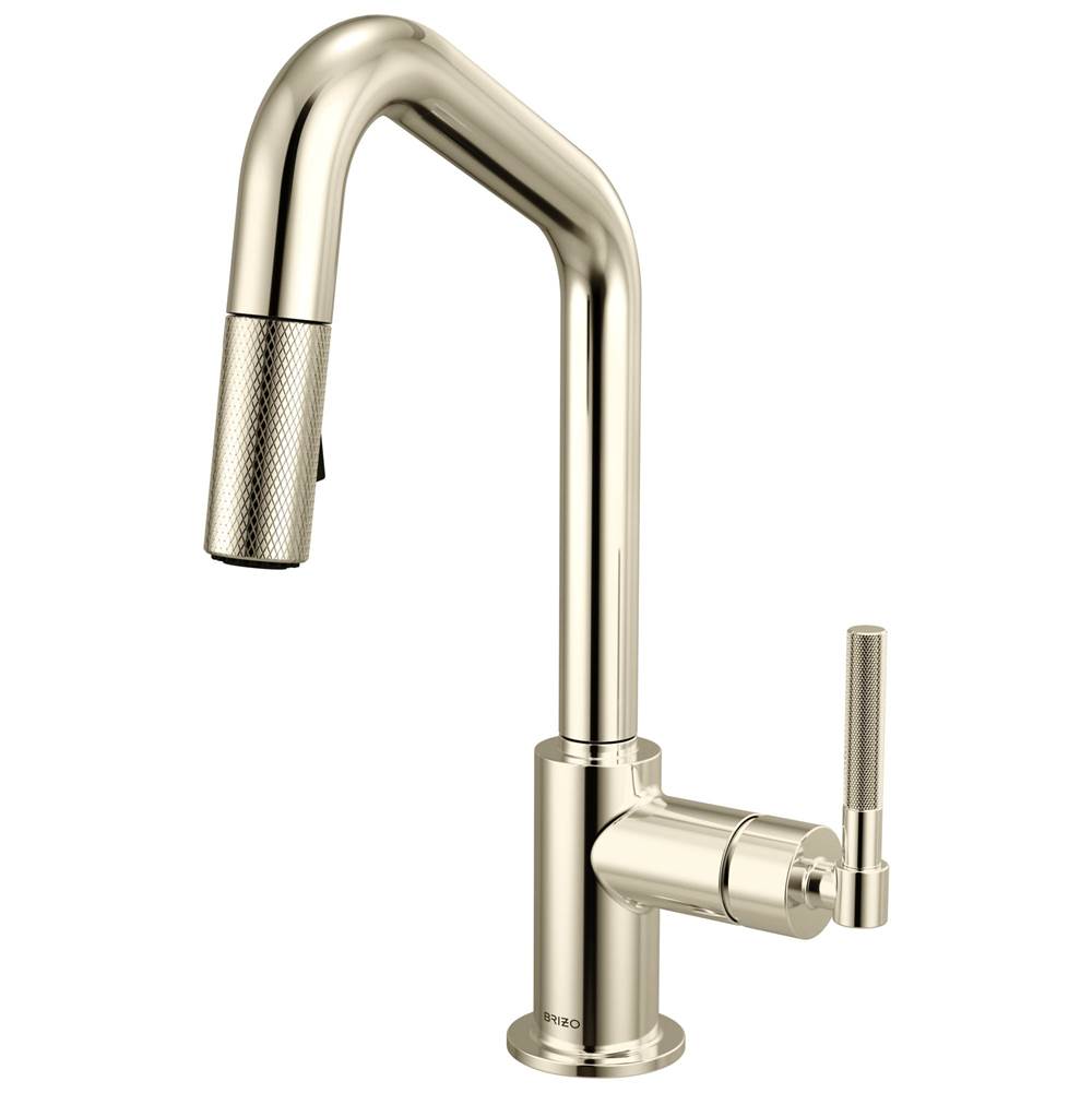 Litze® Pull-Down Prep Faucet with Angle Spout - Knurled Handle-related