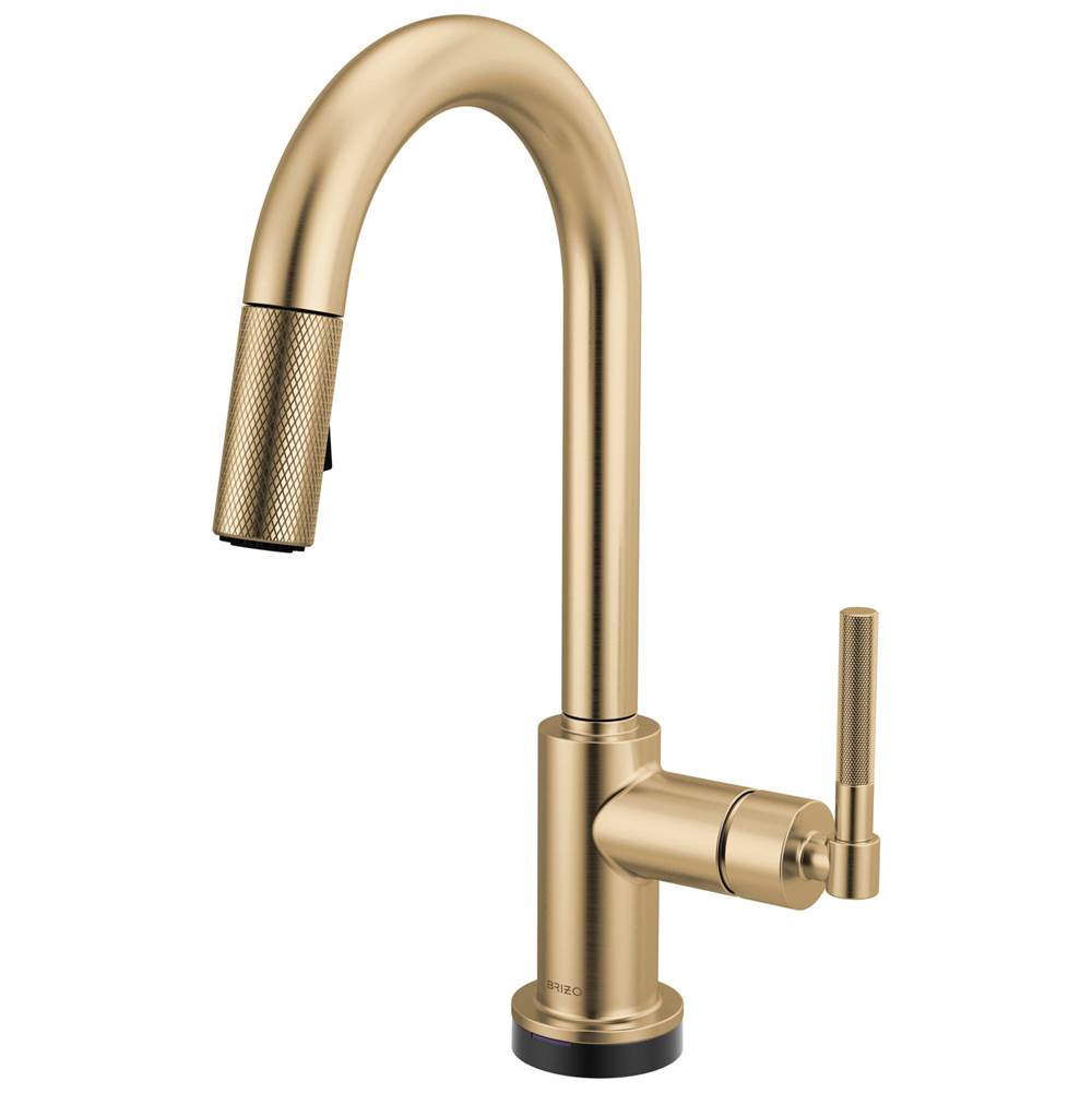 Litze® Smarttouch Pull-Down Prep Faucet with Arc Spout - Knurled Handle-related