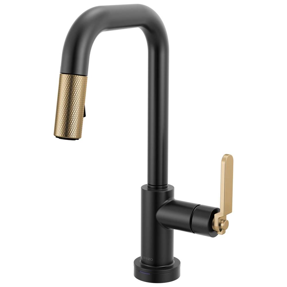 Litze® Smarttouch Pull-Down Prep Faucet with Square Spout - Industrial Handle-shop
