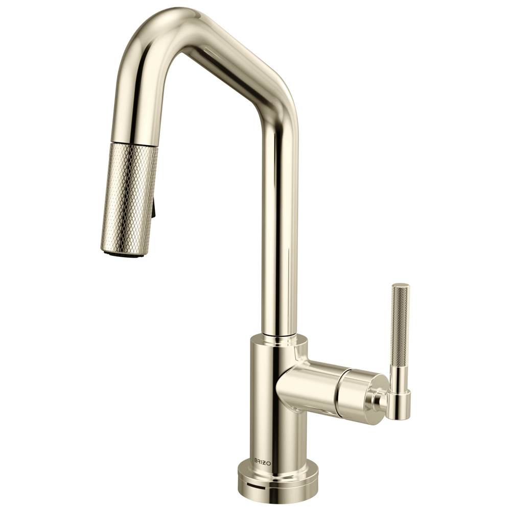 Litze® Smarttouch Pull-Down Prep Faucet with Angle Spout - Knurled Handle-shop