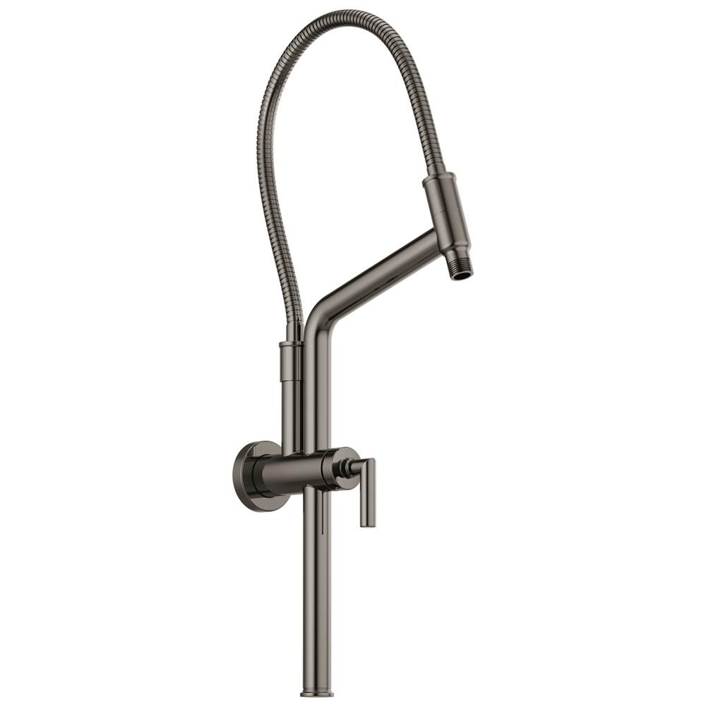 Essential™ Shower 10 7/16'' Linear Round Slide Bar Shower Arm And Flange-shop