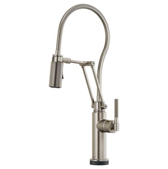 Smarttouch Articulating Faucet With Knurled Handle And Finis-shop