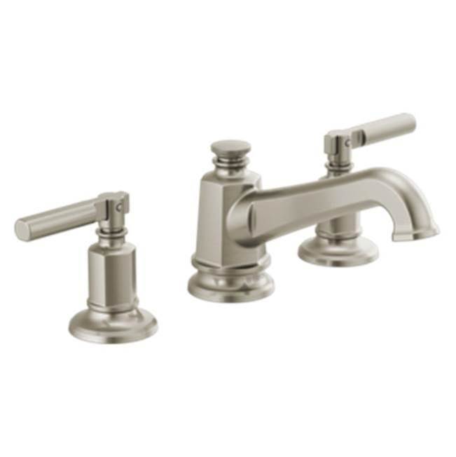 Invari® Widespread Lavatory Faucet With Angled Spout - Less Handles-related