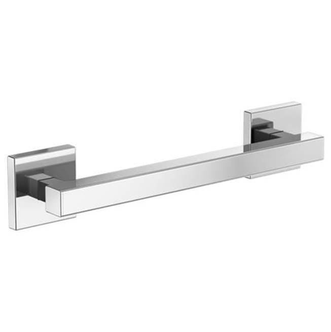 Contemporary Square Decorative Ada Grab Bar - 12''-related