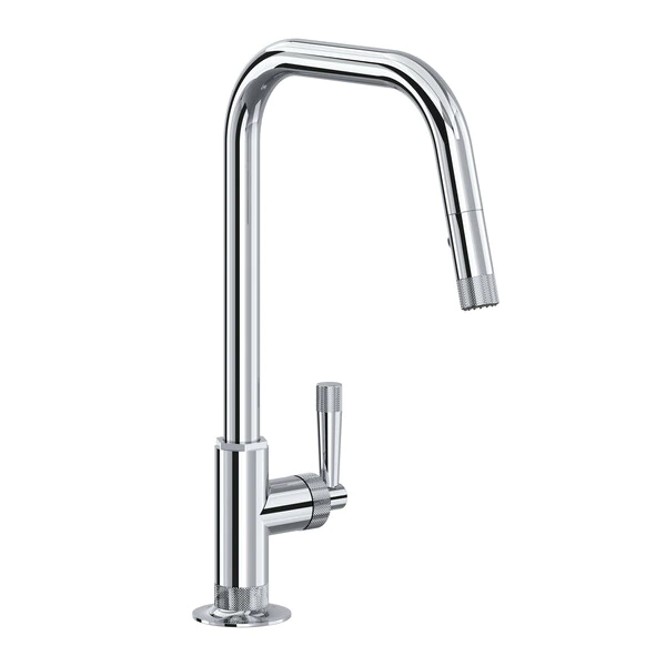 Graceline Pull-Down Kitchen Faucet With U-Spout - Polished Chrome | Model Number: MB7956LMAPC-product-view