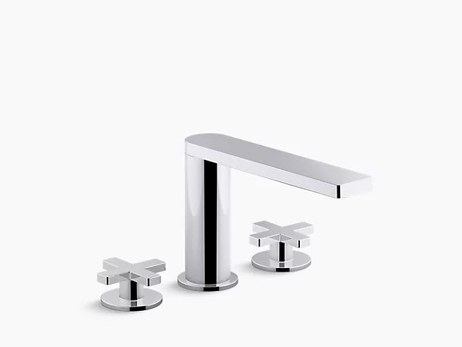 Widespread bathroom sink faucet with cross handles-main