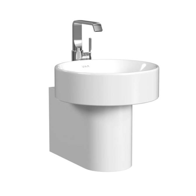 Metropole Wall Mount Sink, Gloss White, Single Hole-shop