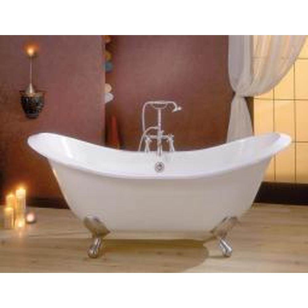 Regency Tub, 72'', White In, Custom Out, 7'' Drill, Antique Bronze Feet-related