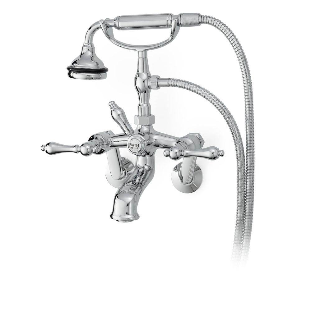 5100 SERIES Wall-Mount Tub Filler - Lever Handles - Metal Accents-related