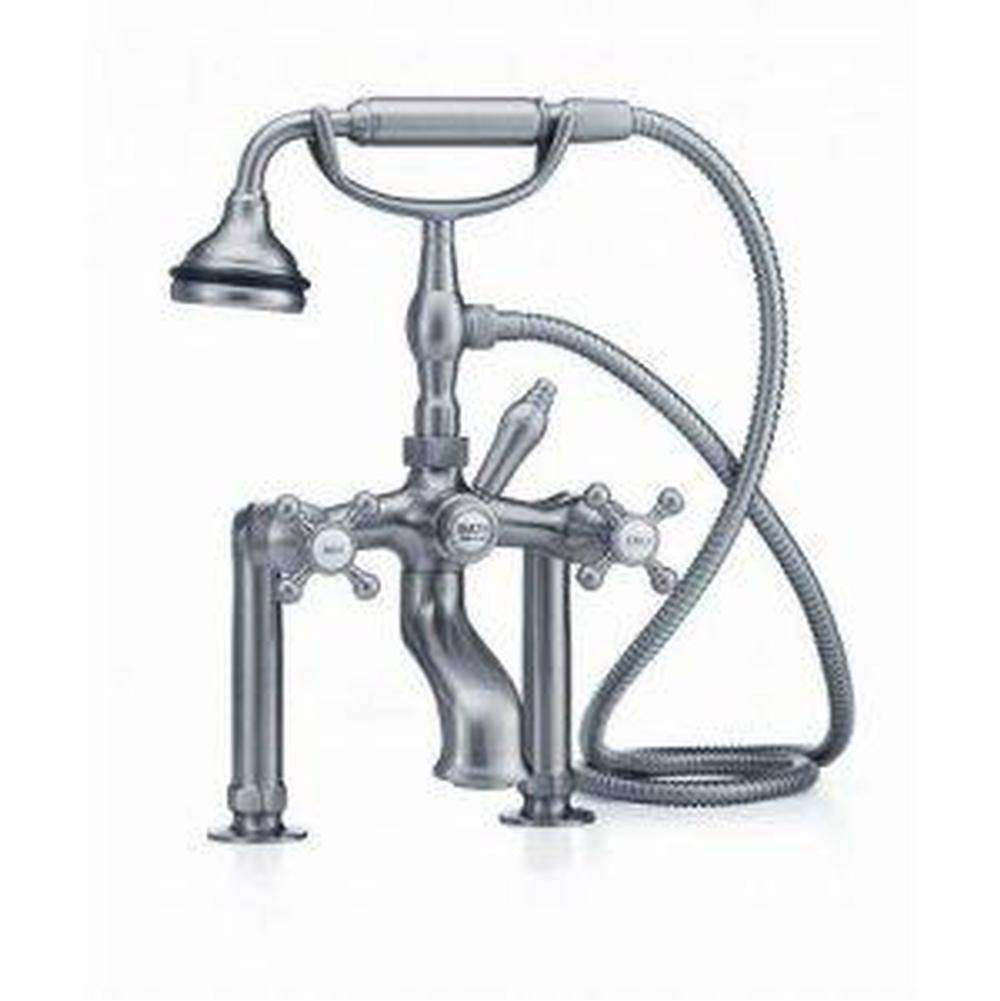 5100 SERIES Extra-Tall Deck-Mount Tub Filler - Lever Handles - Metal Accents-shop