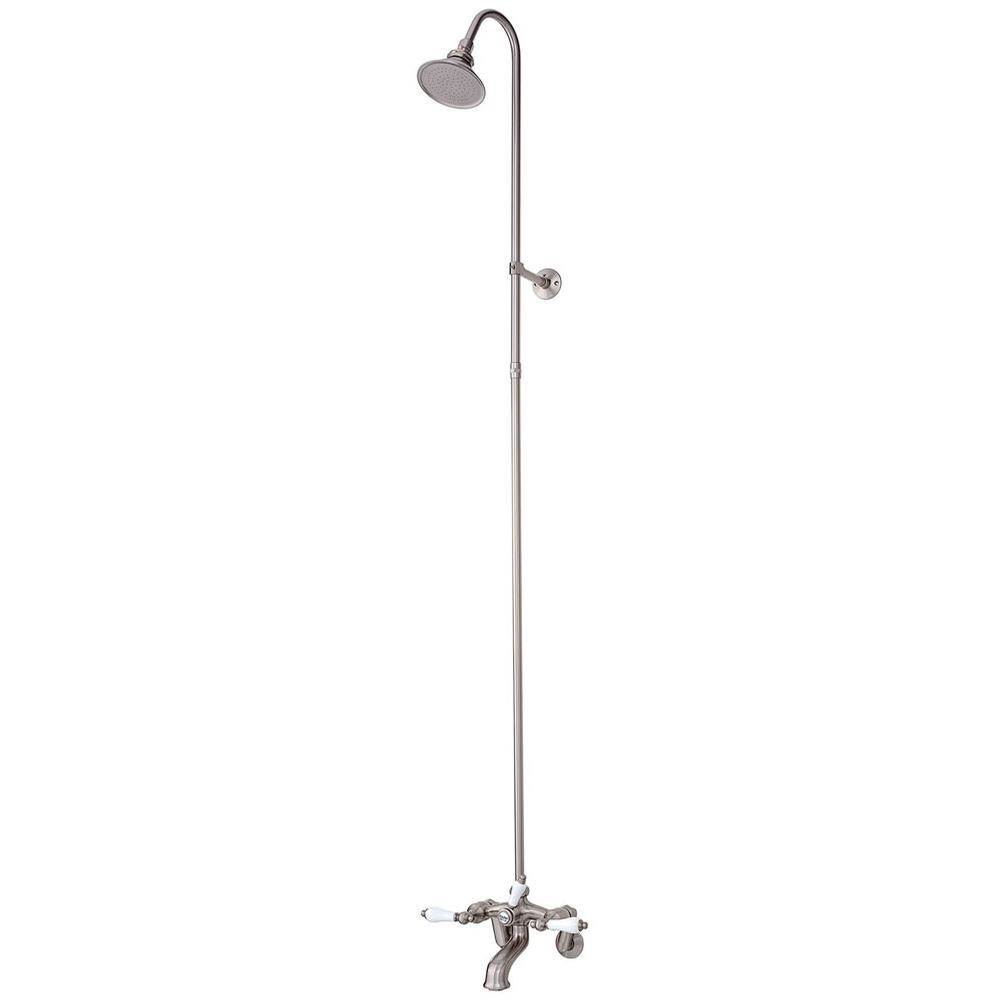 5100 SERIES Tub Filler with Overhead Shower - Lever Handles-shop