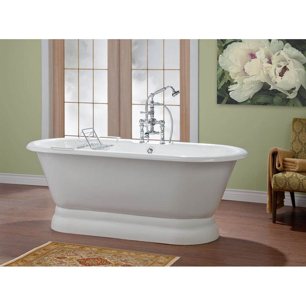REGAL Cast Iron Bathtub with Pedestal Base and Continuous Rolled Rim-related