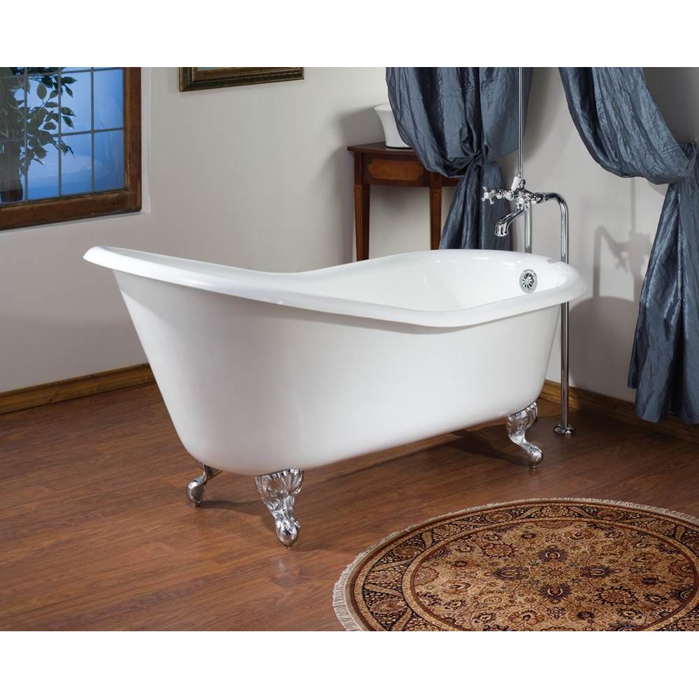 SLIPPER Cast Iron Bathtub with Faucet Holes-related
