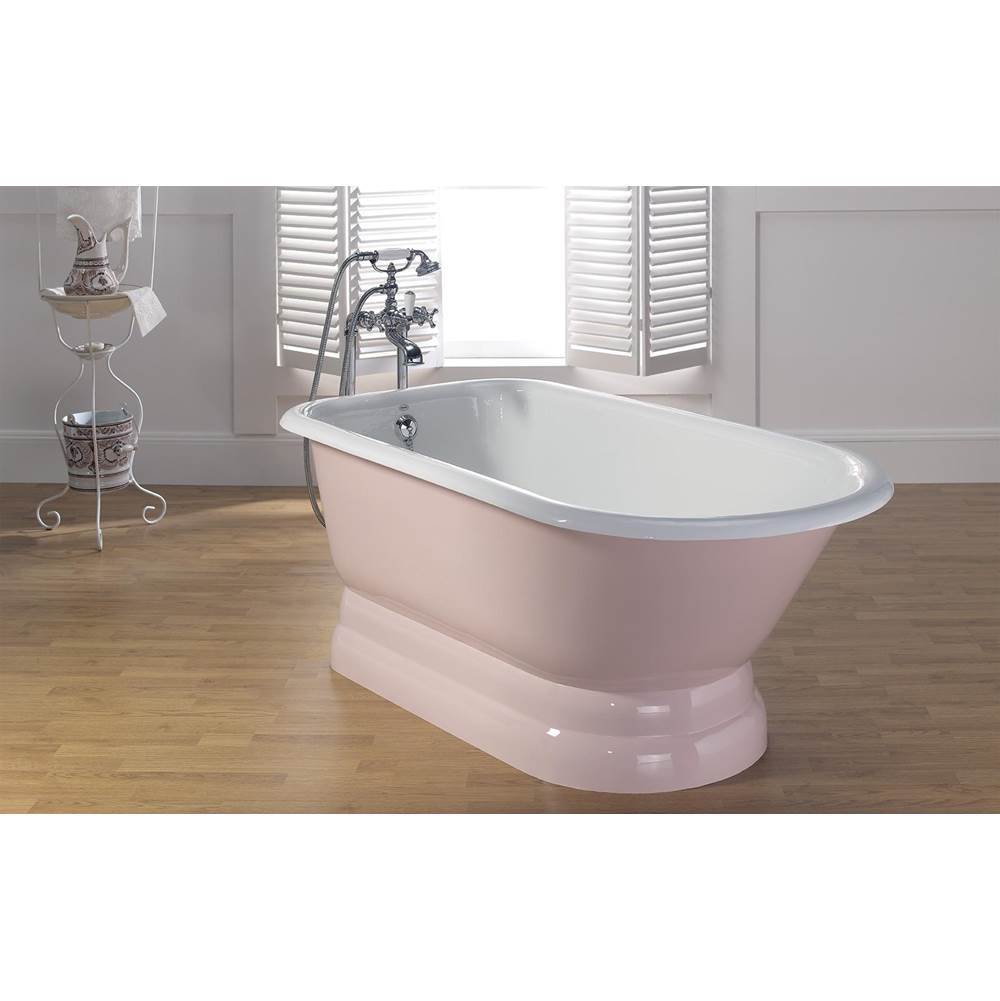TRADITIONAL Cast Iron Bathtub with Pedestal Base and Faucet Holes-related