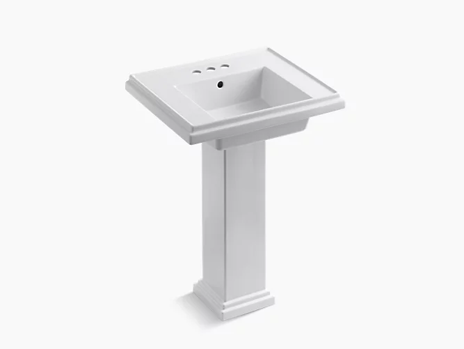 Tresham®24" pedestal bathroom sink with 4" centerset faucet holes K-2844-4-0-product-view