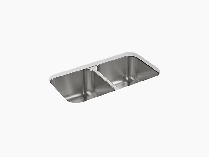 McAllister®32" x 18" x 8-9/16" Undermount double-equal kitchen sink-related