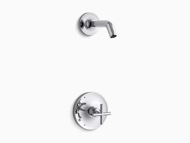 Purist®Rite-Temp® shower valve trim with cross handle, less showerhead K-TLS14422-3-CP-related