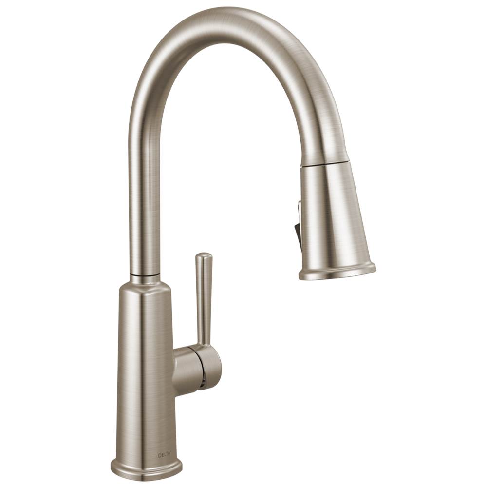 Finnridge Single Handle Pull-Down Kitchen Faucet in Stainless-shop