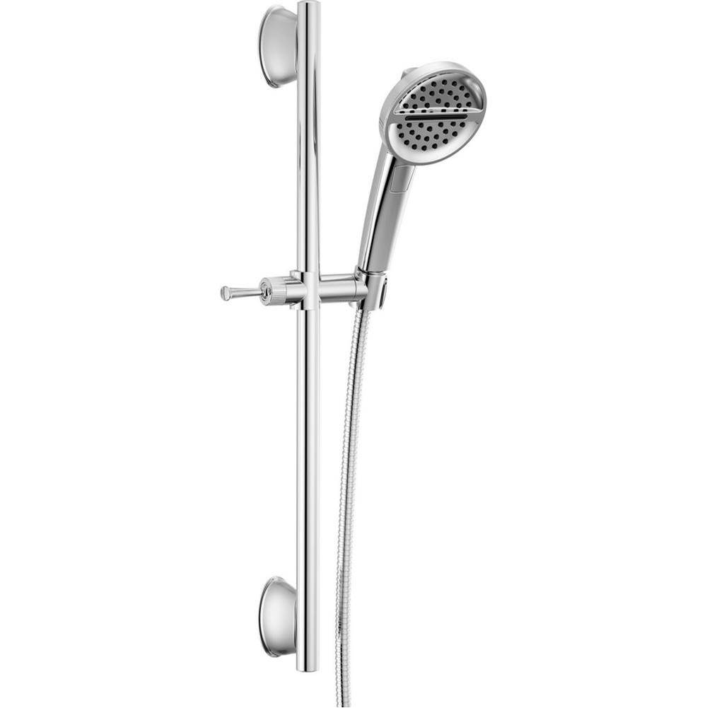 Universal Showering Components 3-Setting Slide Bar Handshower-related