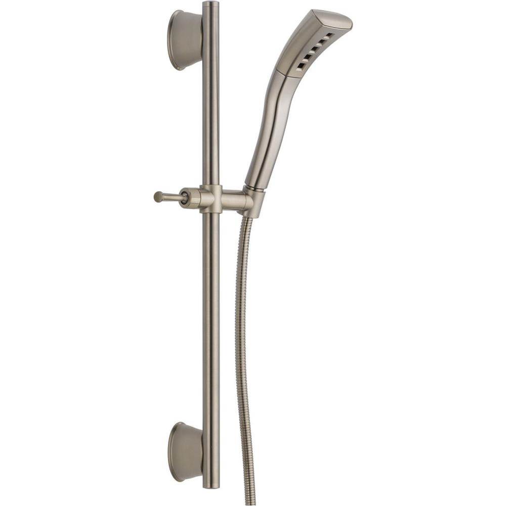 Universal Showering Components H2OKinetic?Single-Setting Slide Bar Hand Shower-shop