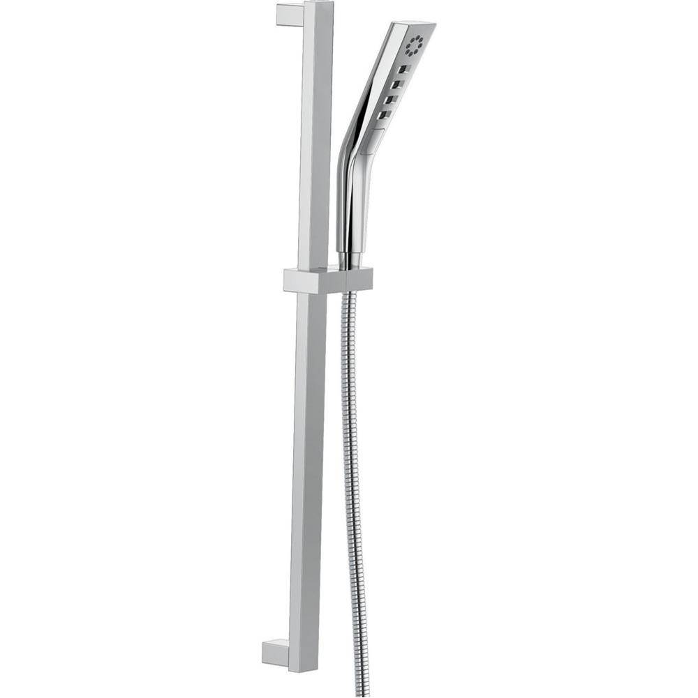 Universal Showering Components H2OKinetic?3-Setting Slide Bar Hand Shower-related