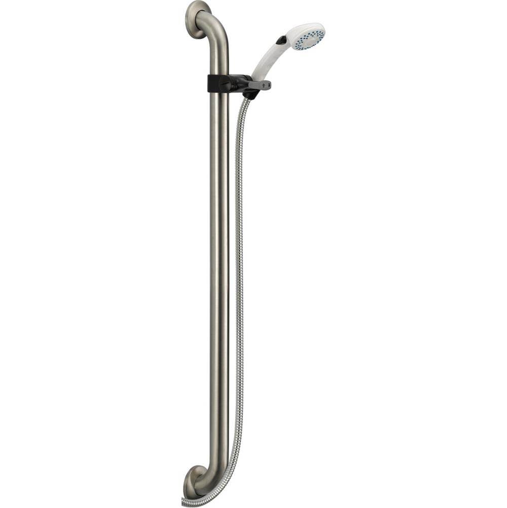 Universal Showering Components Adjustable Slide Bar / Grab Bar 2-Setting Hand Sho-related