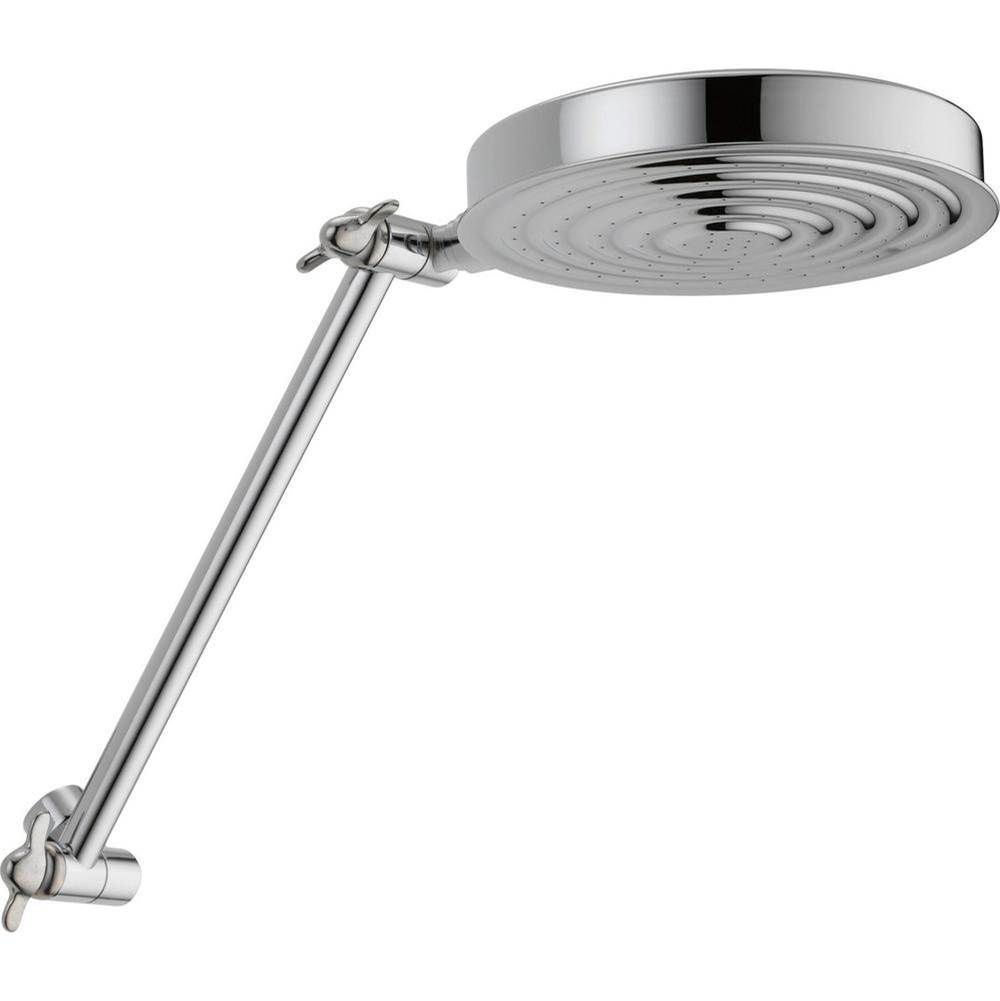 Universal Showering Components Single-Setting Adjustable Arm Raincan Shower Head-shop