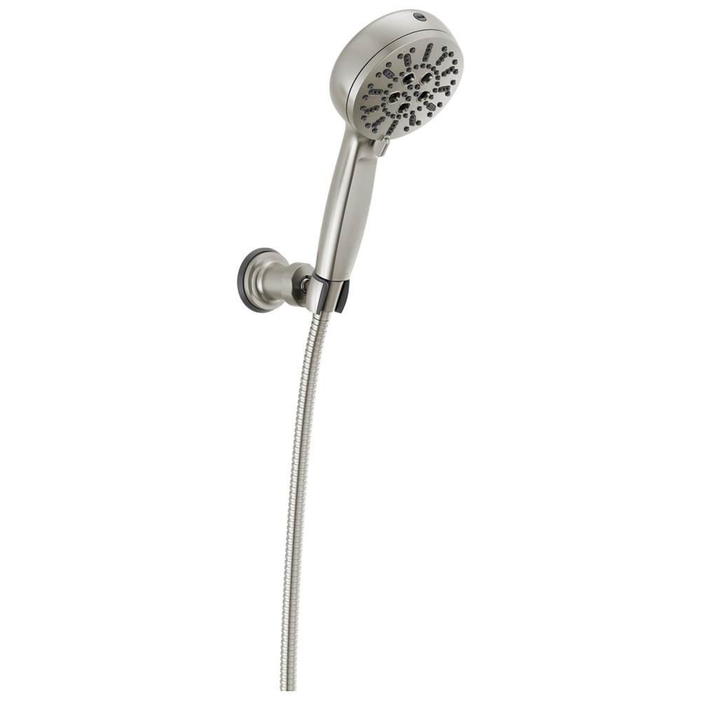 Universal Showering Components 7-Setting Wall Mount Hand Shower with Cleaning Spr-related