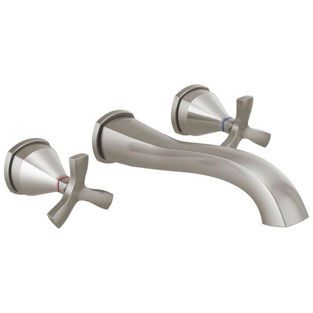 Stryke? Two Handle Wall Mount Bathroom Faucet Trim Without Pop-Up Drain-shop