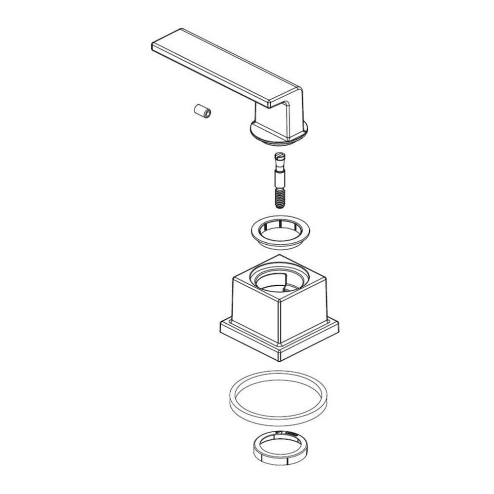Vero? Metal Lever Handle Kit - Hot - Roman Tub-related