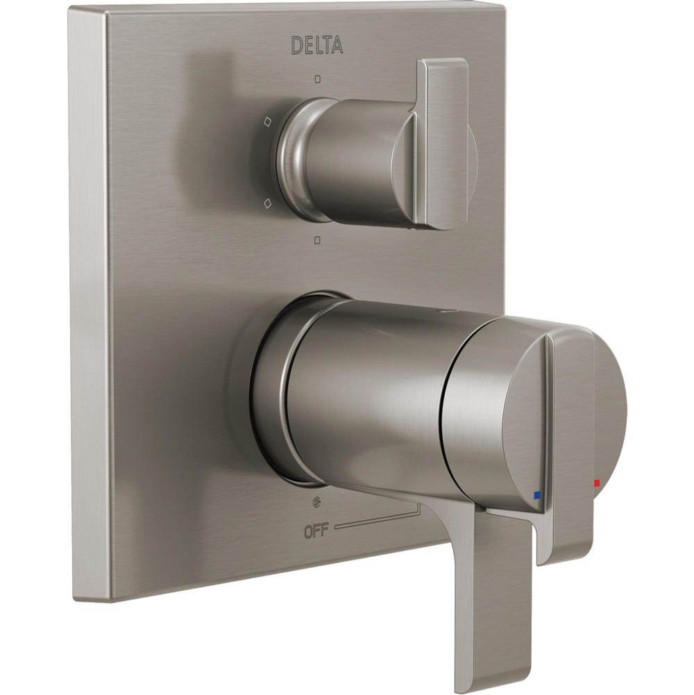 Ara? Angular Modern TempAssure? 17T Series Valve Trim with 6-Setting Integrated D-related